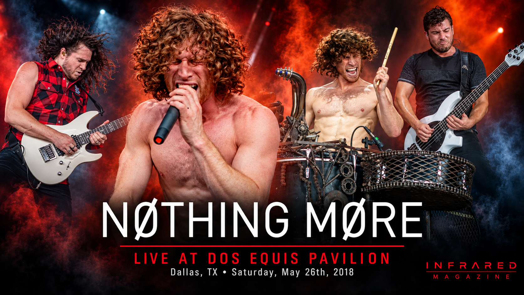 Photo Gallery: NOTHING MORE Live at Dos Equis Pavilion in Dallas, TX on Saturday, May 26th, 2018