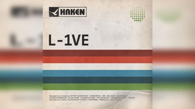 HAKEN 'L-1VE (Live in Amsterdam 2017)' - Cover Photo