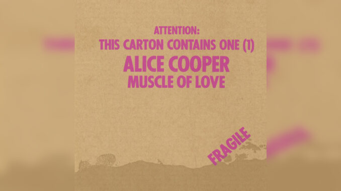 ALICE COOPER 'Muscle of Love' - Cover Photo
