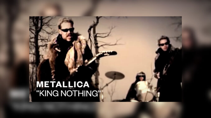 METALLICA 'King Nothing' Music Video - Cover Photo