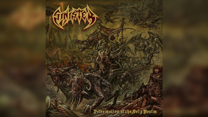 SINISTER 'Deformation of the Holy Realm' - Cover Photo