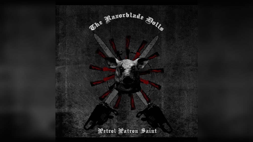 THE RAZORBLADES 'Petrol Patron Saint - Single' - Cover Photo