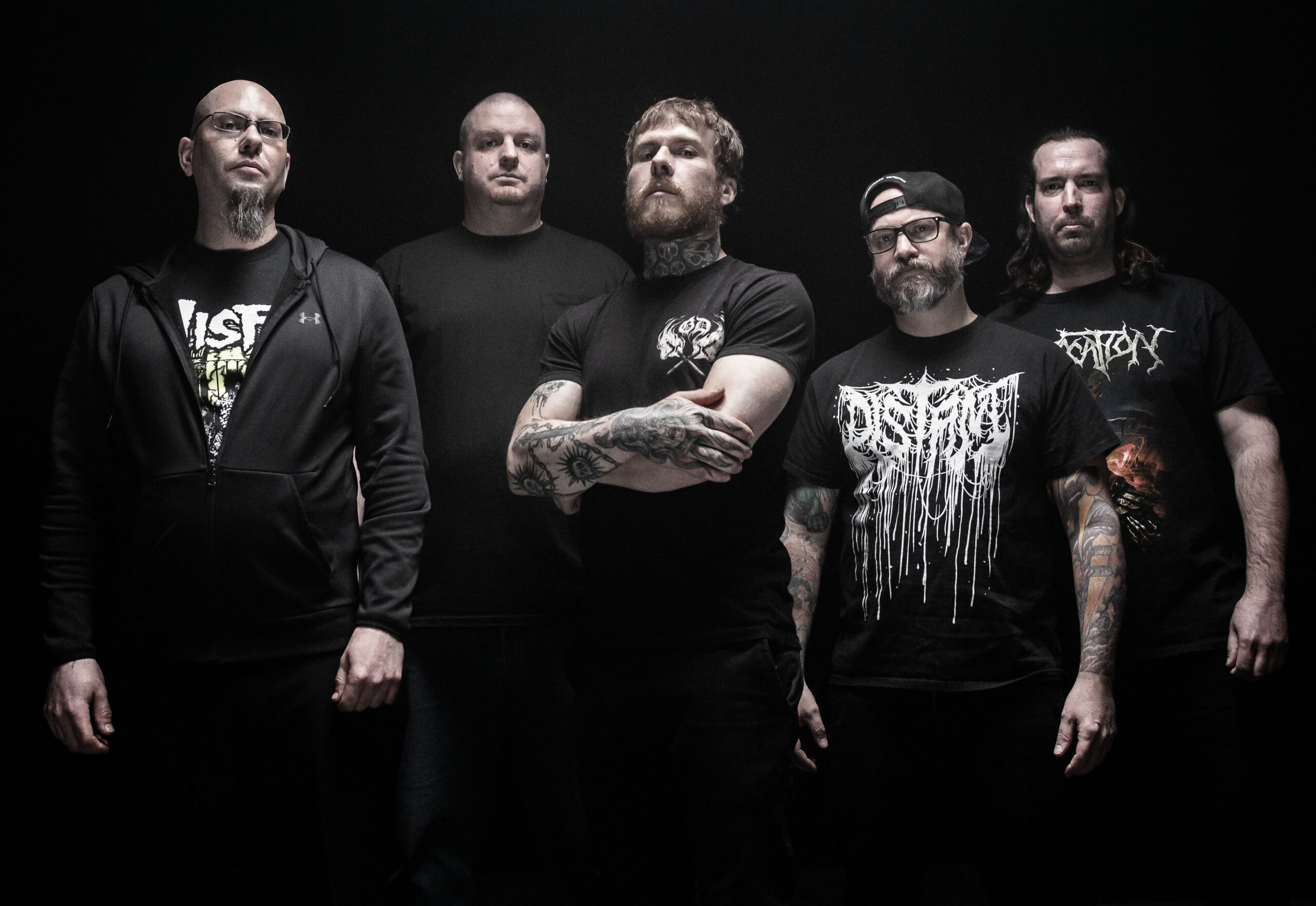 Eaten By Sharks band publicity photo for Apex Predator drum playthrough and Eradication album