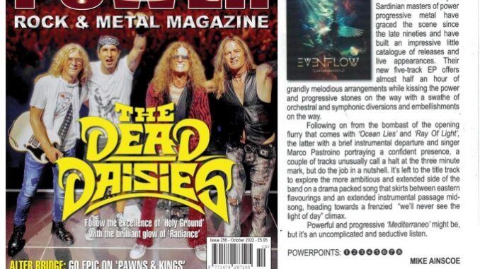 October 2022 – Powerplay Magazine UK – Even Flow , Hunting Giants