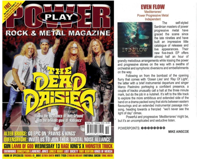 October 2022 – Powerplay Magazine UK – Even Flow , Hunting Giants
