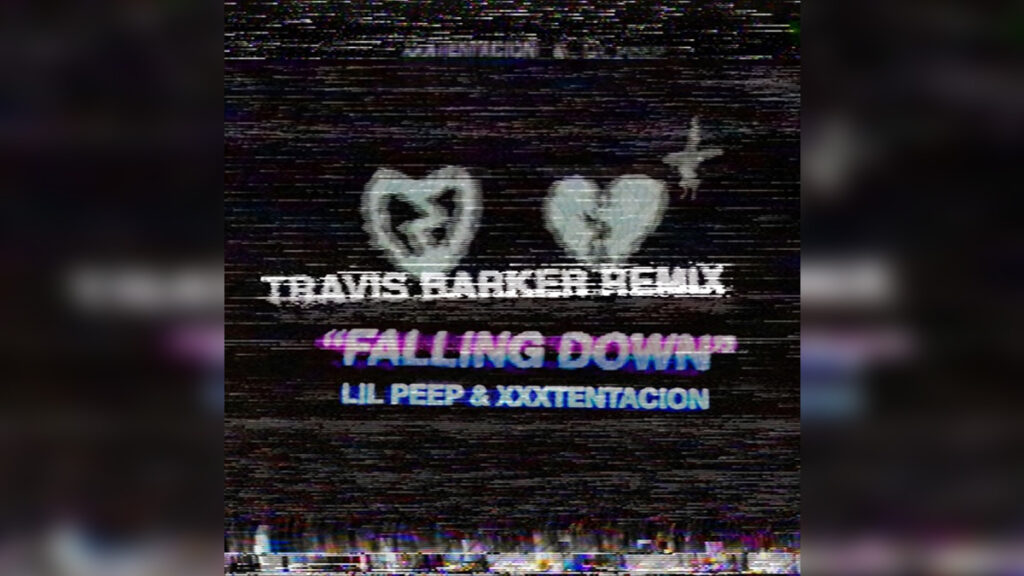 LIL PEEP & XXXTENTACION 'Falling Down (Travis Barker Remix) - Single' - Cover Photo