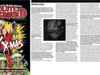 Absolute Underground Mag – Dec 2022 – Jan 2023 – All Else Fails, Nihilist Deathcult, Opus Arise, Cydemind