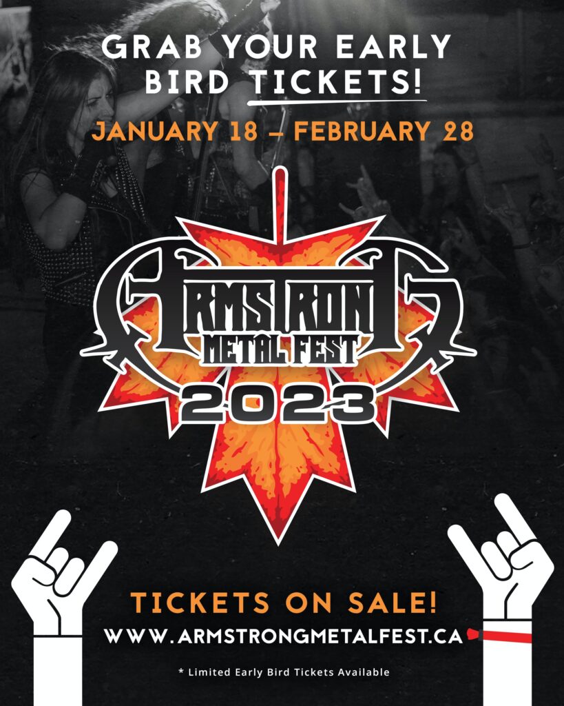 ARMSTRONG METALFEST Announces Early Bird Tickets – July 14-15 – Armstrong, BC, Canada