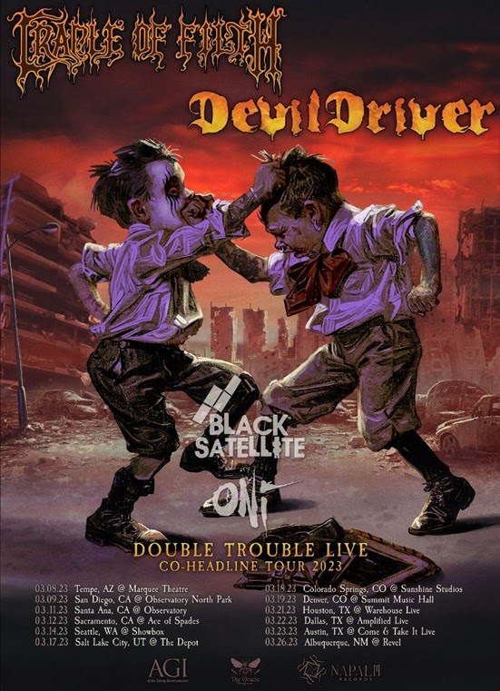 Black Satellite Joins Co-Headliners Cradle of Filth and DevilDriver on the Double Trouble Live Tour