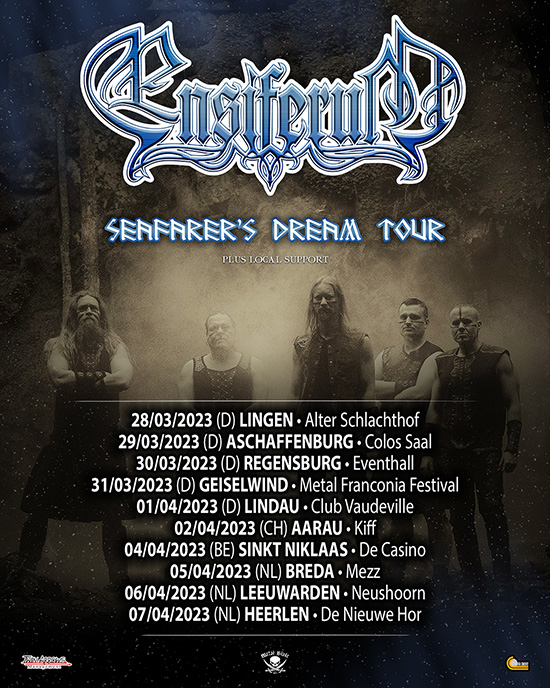 Ensiferum Announces “Seafearer’s Dream” European Headline Tour for 2023!