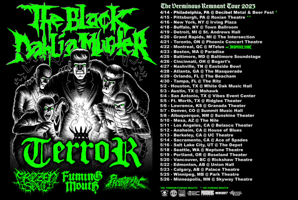 THE BLACK DAHLIA MURDER Announces The Verminous Remnant Tour 2023; Tickets On Sale This Friday
