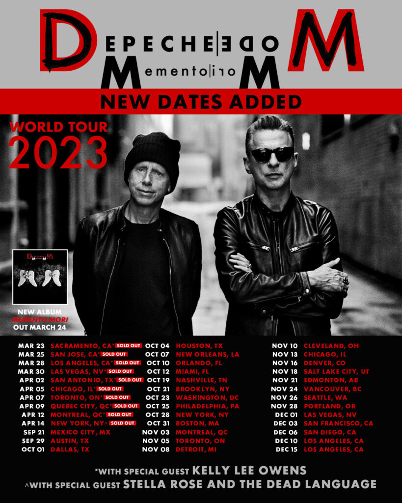 Depeche Mode Announce 29 Additional North American Dates on the Memento Mori World Tour