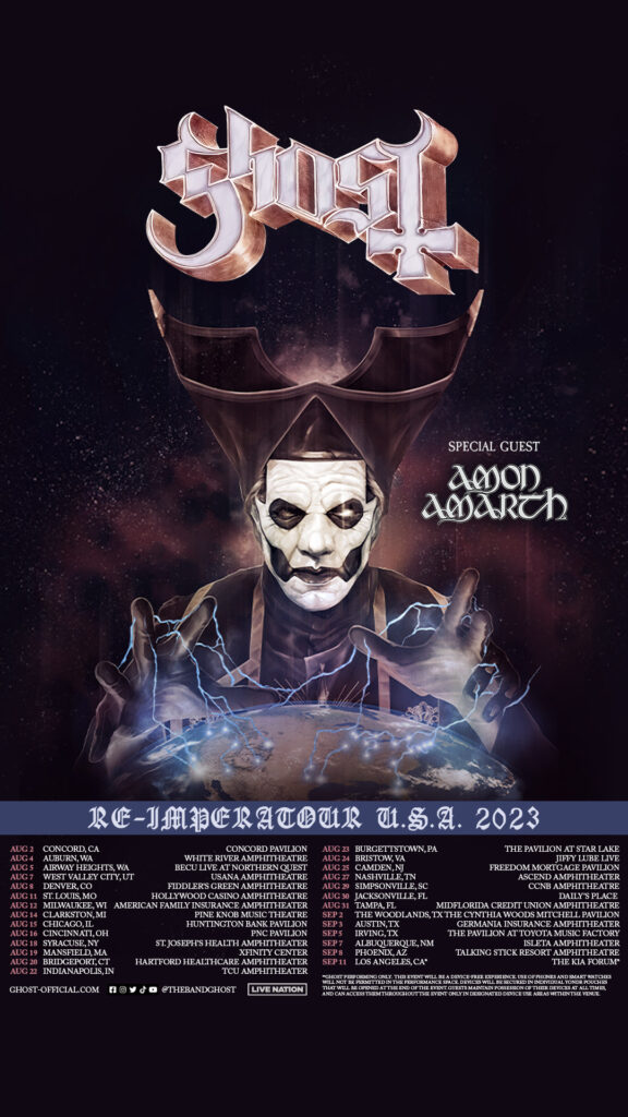 GHOST ANNOUNCES RE-IMPERATOUR U.S.A. 2023