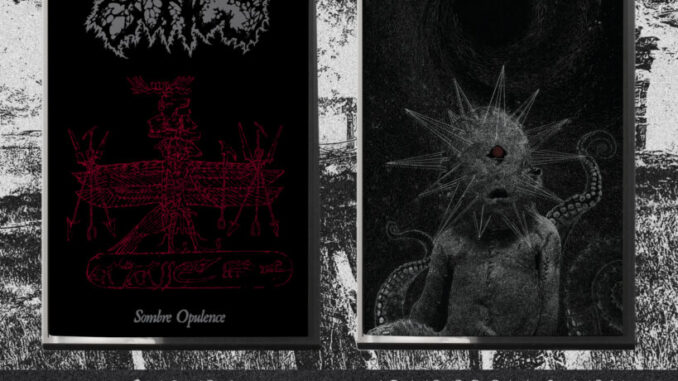 Bones Sombre Opulence Cassette and Omegavortex Black Abomination Spawn Cassette out Friday March 31st