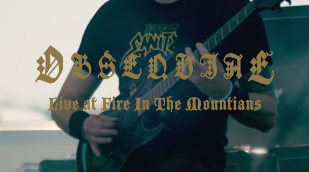 OBSEQUIAE Releases Multi-Camera Video Of Entire Fire In The Mountains Fest Performance
