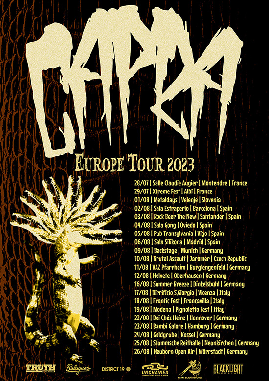 Metallic Hardcore Outfit CAPRA to Return to Europe for Full Summer Tour!