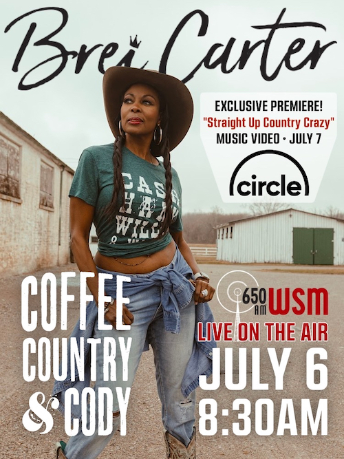 Brei Carter – Straight Up Country Crazy music video premiere