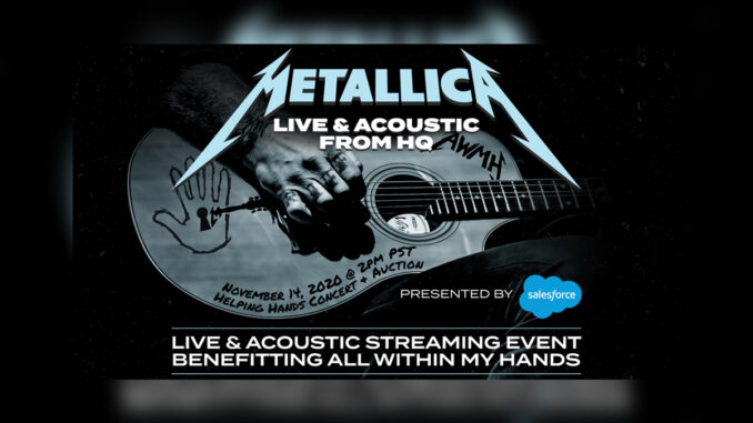 METALLICA 2020 Helping Hands Concert - Cover Photo