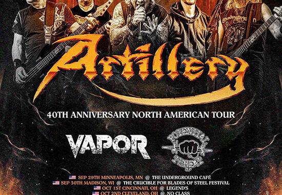Artillery Celebrates 40th Anniversary with North American Headlining Tour