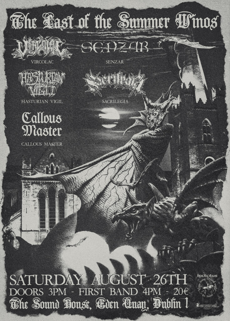 CALLOUS MASTER replace COSCRADH at Last of the Summer Winos Show