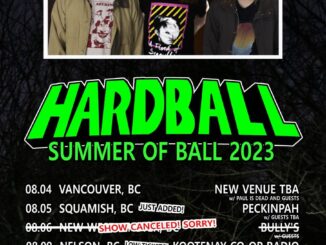 Reminder – HARDBALL Kicks Off Western Canadian Tour (BC, AB) + Out Now! Explosive Debut S/T Album Will Ignite A Grunge Revolution