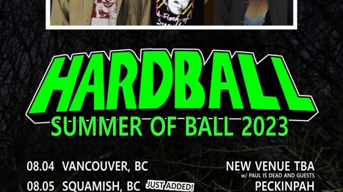 Reminder – HARDBALL Kicks Off Western Canadian Tour (BC, AB) + Out Now! Explosive Debut S/T Album Will Ignite A Grunge Revolution