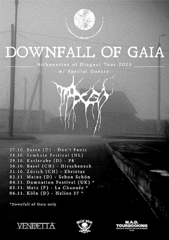 Downfall of Gaia Announces European Dates with Naxen!