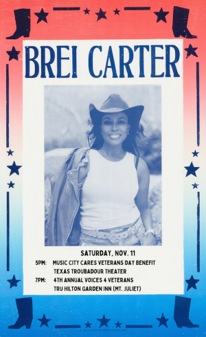 Country Songstress Brei Carter Reveals Custom Hatch Show Print Poster On Nashville Insider, Where Sheâs Set To Become Next News Correspondent