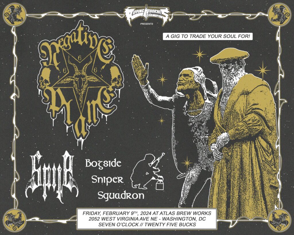 NEGATIVE PLANE, SPITE, BOGSIDE SNIPER SQUADRON, Washington DC, February 9th 2024!