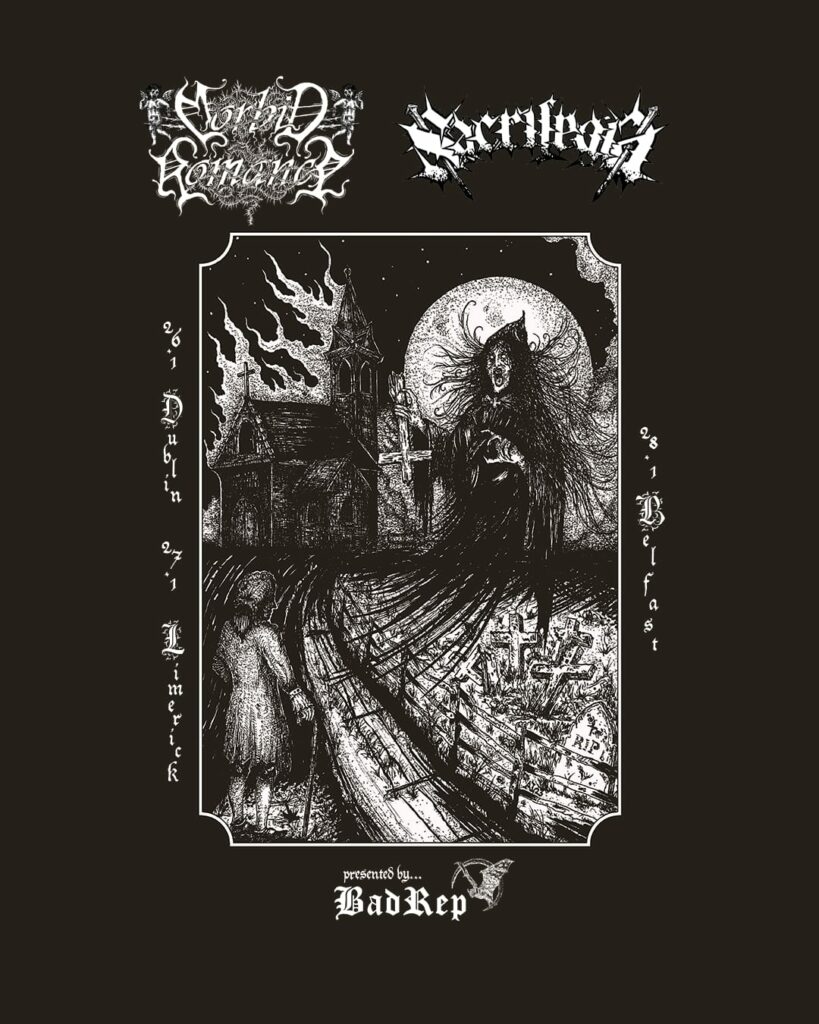SACRILEGIA Irish Mini Tour January 2024 with MORBID ROMANCE (US)!