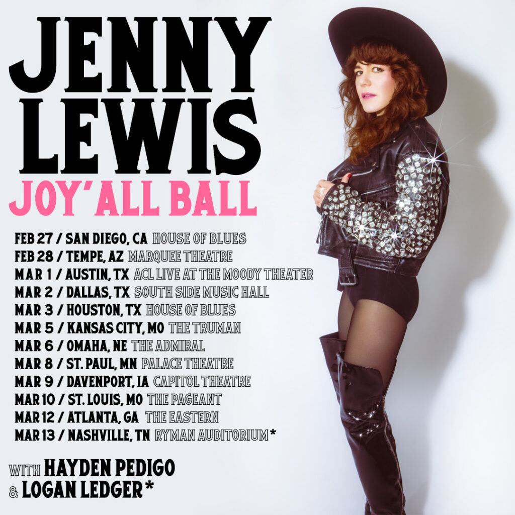 JENNY LEWIS ANNOUNCES 2024 JOYâALL BALL TOUR DATES