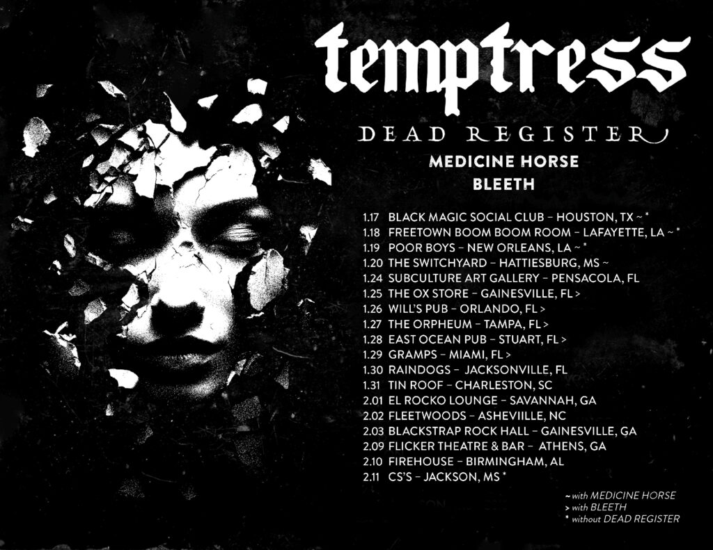 DEAD REGISTER: Atlanta Post-Metal Outfit To Launch Southeastern US Tour Dates With Temptress Next Week