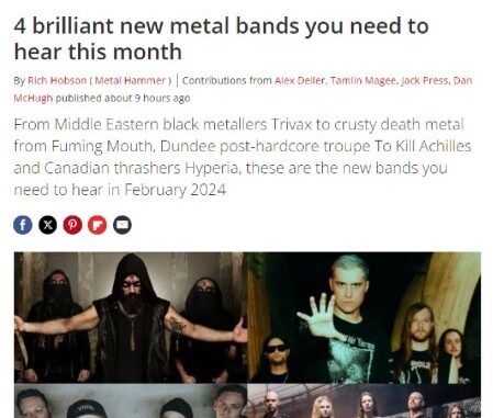 4 brilliant new metal bands you need to hear this month recommended by Metal Hammer and Vancouver’s Hyperia is one of them m/m/