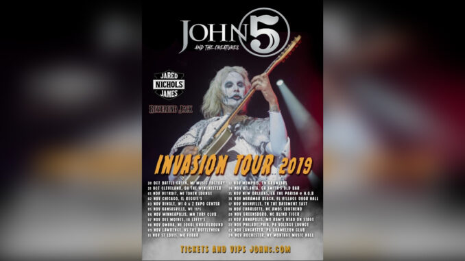 JOHN 5 Invasion Tour 2019 2nd Leg - COVER PHOTO