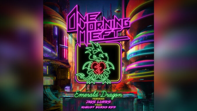 ONE MORNING LEFT 'Emerald Dragon (feat. Jake Luhrs & August Burns Red) - EP' - COVER PHOTO