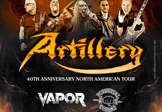 Artillery: Rescheduled 40th Anniversary North American Headlining Tour Confirmed