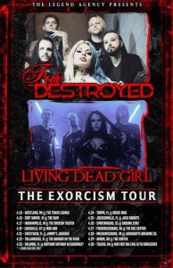 LIVING DEAD GIRL Kicks Off First US Tour Tomorrow Co-Headlining with Fate DeStroyed