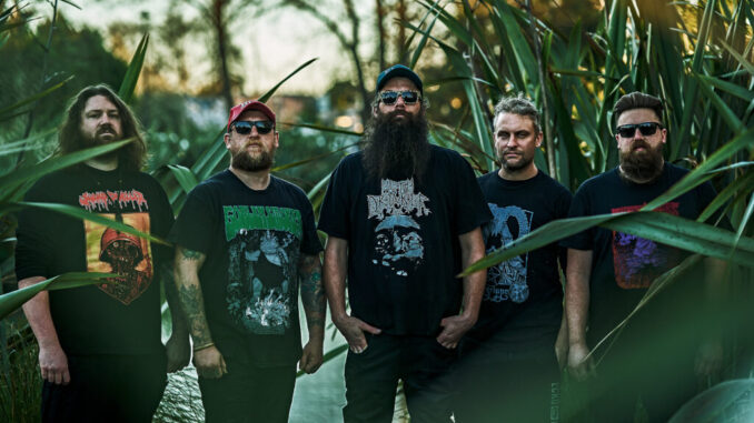 BORER: Christchurch, New Zealand Caustic Sludge Metal Quintet To Release Debut LP, Bag Seeker, On Landmine Records May 10th; Album Details, Teaser, And Preorders Posted