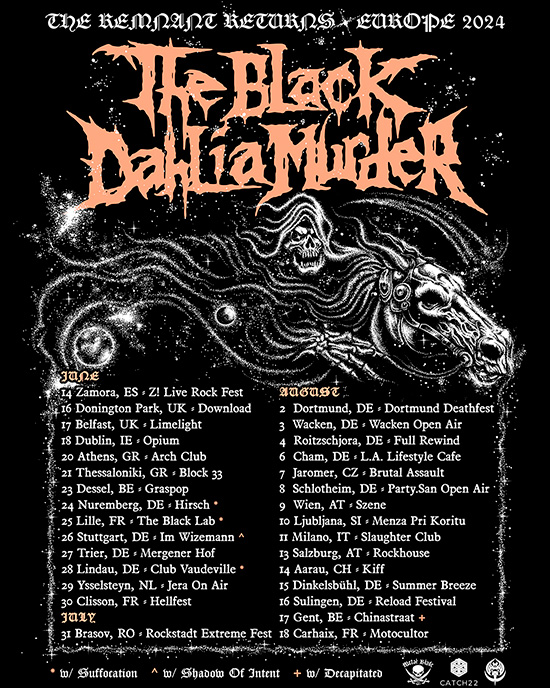 The Black Dahlia Murder Return to Europe for First Time Since 2019