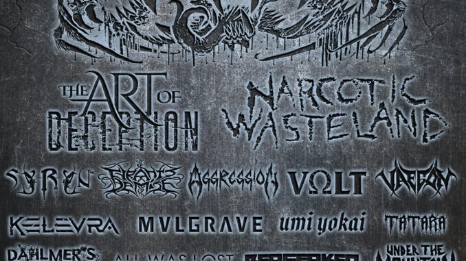 DECIMATE METALFEST (Millet, AB) Announces 2024 Lineup w/ Narcotic Wasteland, The Art of Deception, Tyrants Demise, Syryn, Aggression and more!