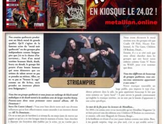 m/ Merci Metallian m/ Strigampire, Judicator, Kelevra et plus!