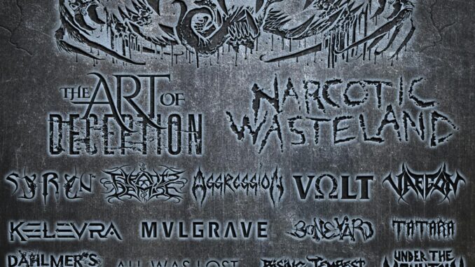 Reminder – June 7-8 – DECIMATE METALFEST (Millet, AB) – 2024 w/ Narcotic Wasteland, The Art of Deception, Tyrants Demise, Syryn, Aggression and more!