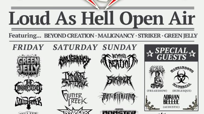 LOUD AS HELL Adds ART OF ATTIRITON, EXTERMINATUS To 2024 Lineup w/ BEYOND CREATION, MALIGNANCY, GREEN JELLY, STRIKER, RIPCORDZ, THE CONVALESCENCE AND MORE!