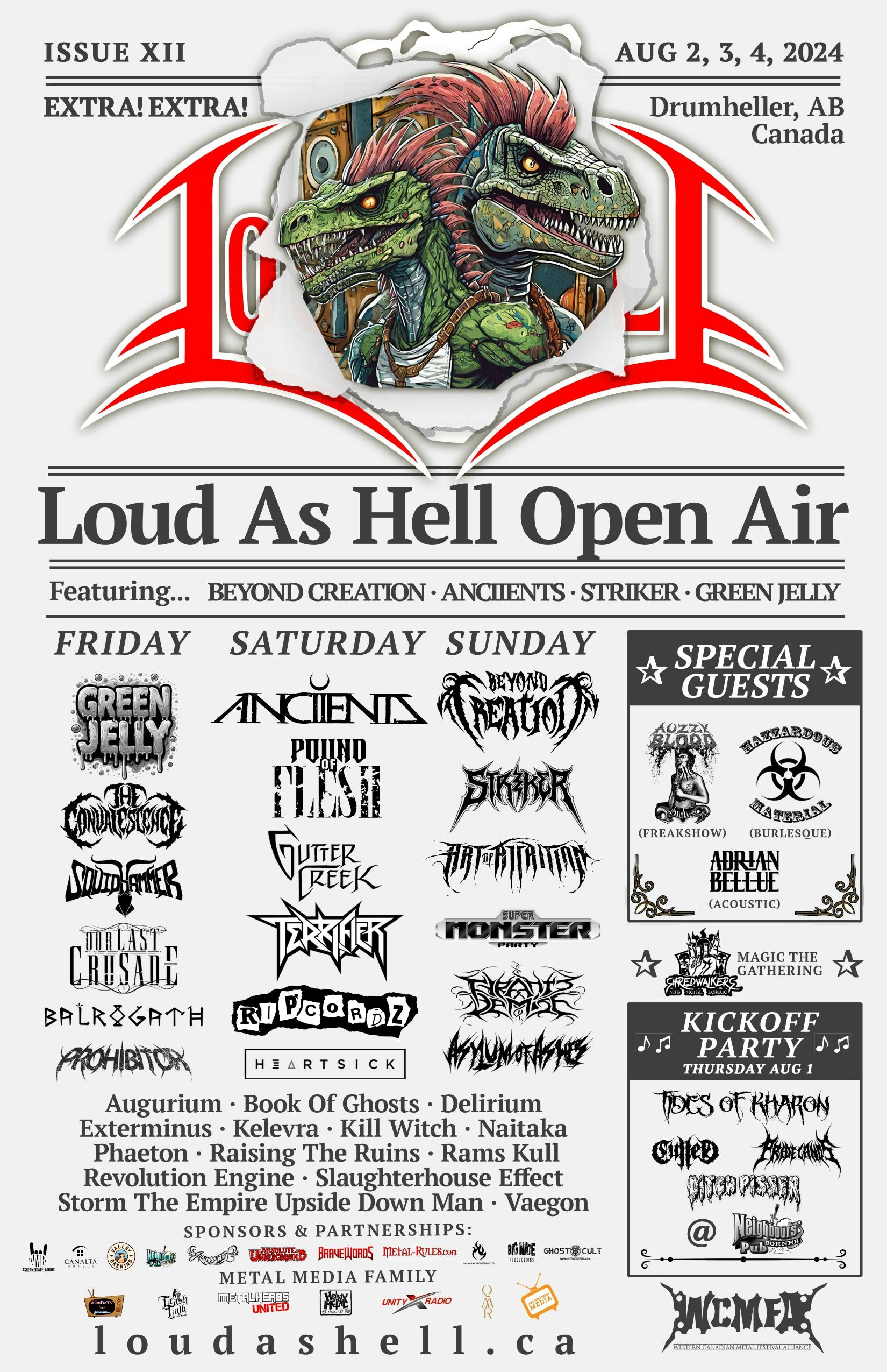 Wbeyond Reminder – Aug 2-4 – LOUD AS HELL 2024 w/ BEYOND CREATION, STRIKER ...
