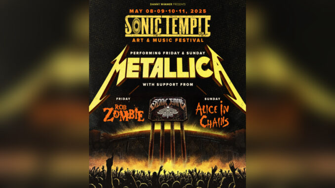 METALLICA To Headline Sonic Temple Art & Music Festival - COVER PHOTO