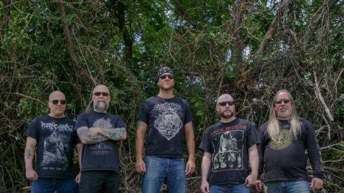 DISTANT DOMINION: Ripping Through Time Debut From Philadelphia Extreme Metal Band Formed By Krieg, Woe, Polterchrist, Mortal Decay Members Out Today On Fetzner Death Records