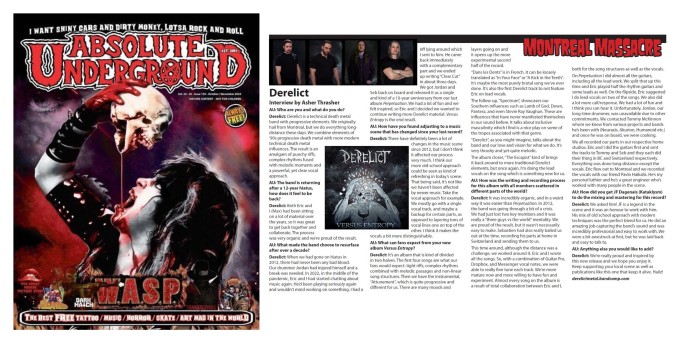Absolute Underground TV Magazine – October – November 2024 Derelict , The Aphelion, The Wring, Eternal Drak, Turbo