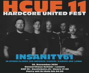 INSANITY61 To Headline Hardcore United Festival 11 – Dec 28th