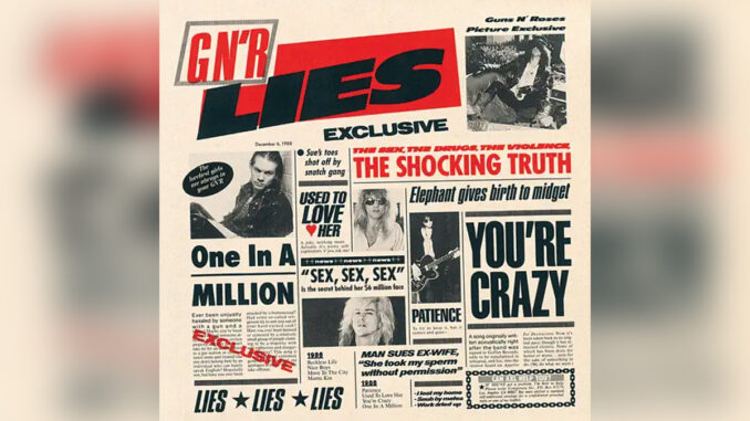GUNS N' ROSES 'G N' R Lies' - COVER PHOTO
