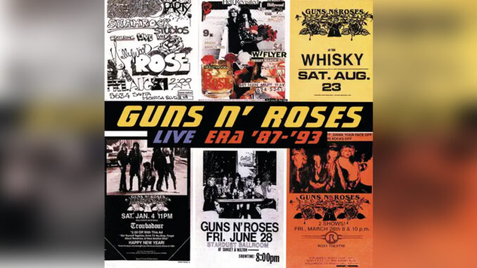 GUNS N' ROSES 'Live Era '87-'93' - COVER PHOTO GUNS N' ROSES 'Live Era '87-'93' - COVER PHOTO